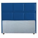 Ver imagem 2 de Cabeceira Ana Cama Box Painel Casal 90 Suede Marinho
