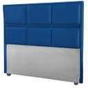 Ver imagem 1 de Cabeceira Ana Cama Box Painel Casal 90 Suede Marinho