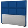 Cabeceira Ana Cama Box Painel Casal 90 Suede Marinho - 1