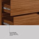 Ver imagem 6 de Guarda Roupa Casal 4 Portas com Espelho e 4 Gavetas Laredo - Nogueira/nude Prime Tx