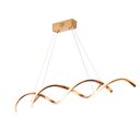 Ver imagem 1 de Pendente Moderno Dourado 120cm Led 35w 3000k Bivolt 14559-pl