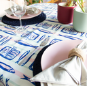 Ver imagem 2 de Toalha de Mesa Maré de Sorte - Sardinhas Retrô (4 Lugares) 1,4m x 1,4m