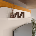 Ver imagem 2 de Estante Home Theater para TV de até 75" 2 Portas Rio Cinamomo/Off White