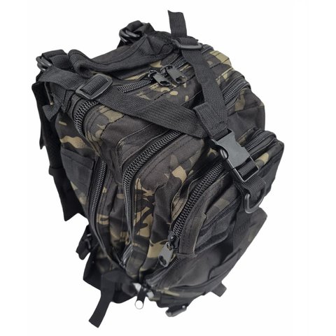 Mochila Tatica Militar Assalt 30l 3d Preta Camuflada