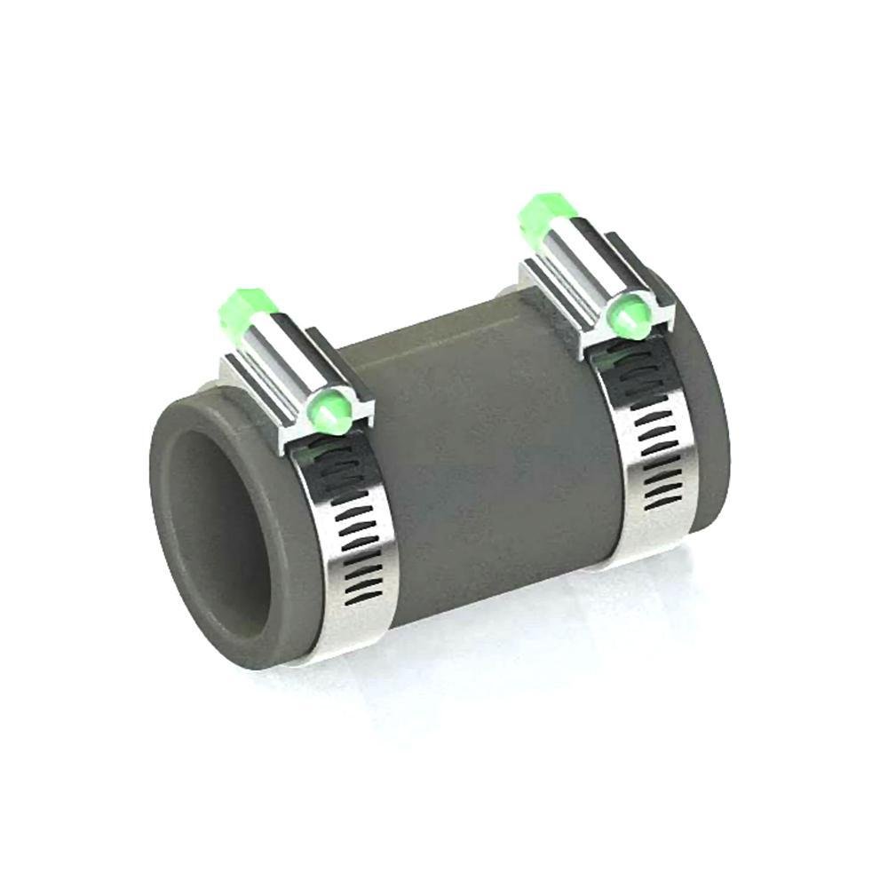 União Luva Flexível Pvc e Ferro Bitola Dn50mm Cano 2 - 4