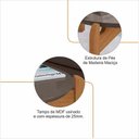 Ver imagem 4 de Mesa de Centro Lizz Oblonga Cinza Perola/Cedro - Casa D Móveis