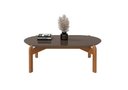 Ver imagem 1 de Mesa de Centro Lizz Oblonga Cinza Perola/Cedro - Casa D Móveis