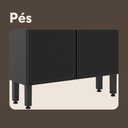 Ver imagem 7 de Armário de Aço 80cm 6portas 2vidros Grafite Estilo Bertolini