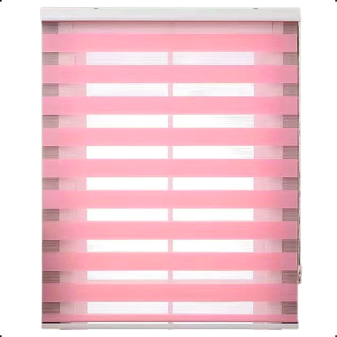 Persiana Rolo Double Vision Zebra 1,60l X 1,60a Rosa