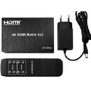Ver imagem 2 de Splitter Switch Matrix Hdmi 4x2 3d 4k com Controle Remoto