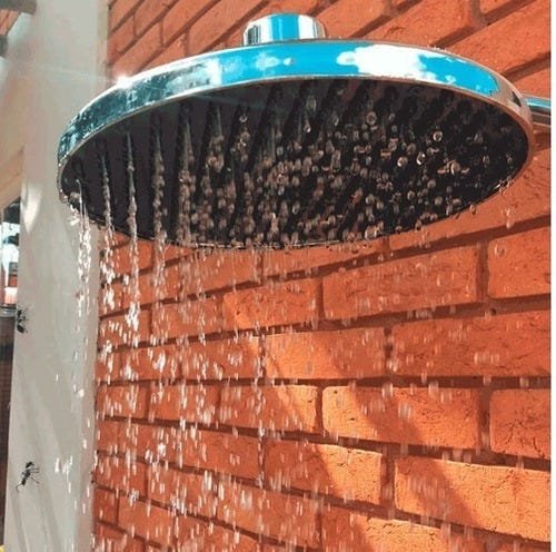 Chuveiro Ducha Fria Plástico Abs Cromado 9 Polegadas Luconi:Prateado - 3