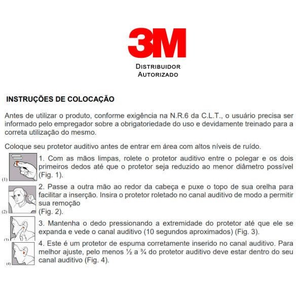 Protetor Auricular 3M 1110 - 3M Brasil - 20 Pares Cor: Alaranjado - 5