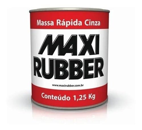Massa Rápida Cinza 1,25kg Maxi Rubber