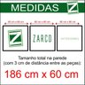Quadro Folhagens Geométricos Costela de Adão G 3 Moldura Tabaco - 3