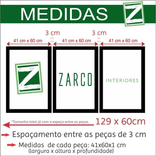 Quadro Folhagens Geométricos Costela de Adão Moldura Branca - 3