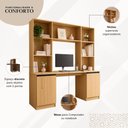 Ver imagem 3 de Mesa para Computador e Escritório Smart Multimóveis 2 Portas 5 Prateleiras Home Office MP6104