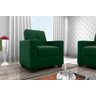 Poltrona Decorativa Lavínia Veludo Maserati Verde E-402 - 3