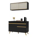 Preto/Dourado