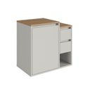 Ver imagem 1 de Gabinete de Banheiro Suspenso 60cm com 1 Porta e 2 Gavetas Bahamas Art In Móveis