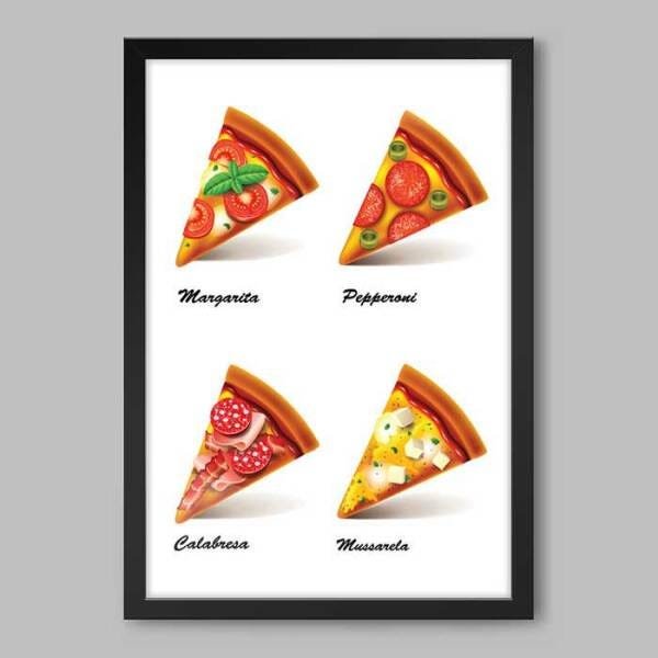 Quadro Cozinha Pizzas Tradicionais - 1