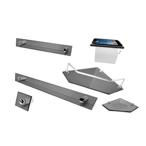 1 Kit Para banheiro Diamante Fumê 02