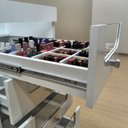 Ver imagem 6 de Gaveteiro Organizador Multiuso 4 Gavetas com Vidro e Rodízios 45 x 84cm Branco