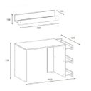 Ver imagem 2 de Escrivaninha para Pc Abraão 100% Mdf