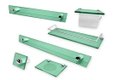 Ver imagem 1 de 1 Kit para Banheiro Premium Verde 01
