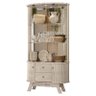 Aparador para Sala Buffet Mônaco e Cristaleira Moss Calacata Off White – Madetec - 5