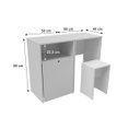 Ver imagem 3 de Organizador Mesa, Banco e Baú 80 Cm 100% Mdf