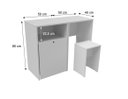 Ver imagem 3 de Organizador Mesa, Banco e Baú 80 Cm 100% Mdf
