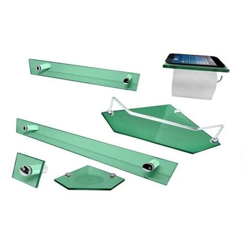 1 Kit para Banheiro Diamante Verde 02