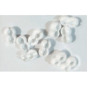 KIT 10 PEÇAS DE EMENDA COR BRANCA PARA CORRENTES 3,5MM DE CORTINA ROLÔ
