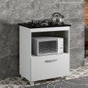 Ver imagem 4 de Balcão para Cooktop 1 Porta Basculante Salvia Kaiki Móveis