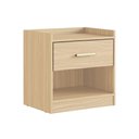 Ver imagem 2 de Mesa de Cabeceira Solteiro Ph 1722 C/ 1 Gaveta Off White - Herval