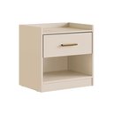 Ver imagem 1 de Mesa de Cabeceira Solteiro Ph 1722 C/ 1 Gaveta Off White - Herval