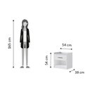 Ver imagem 3 de Mesa de Cabeceira Solteiro Ph 1722 C/ 1 Gaveta Off White - Herval