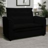 Sofá 2 Lugares Namoradeira Marrocos 1,40m Sala de Tv Estar Recepção Suede Preto Mabe Magazine - 1