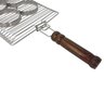 Grelha em Inox para Hamburguer Gourmet Churrasco com 6 Argolas Moldes Removíveis 25x43 - 5