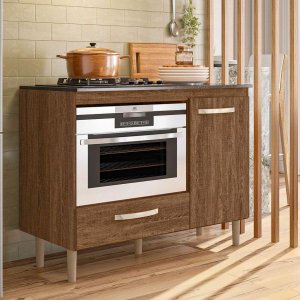 Balcao para Cooktop Fit Evora Rustico Nicioli