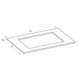 Balcao para Cooktop Fit Evora Rustico Nicioli - 7