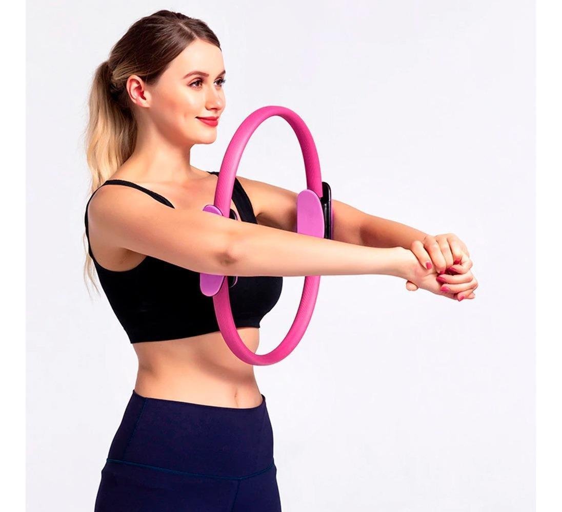 Anel de Pilates Arco Yoga Exercícios Fitness Ring Mb Fit - 4