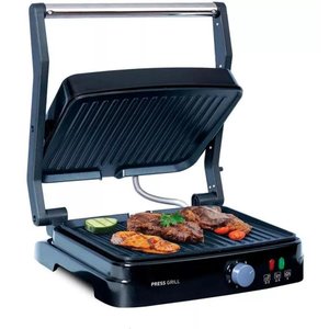 Grill Elétrico Mallory Asteria Preto Inox 220v