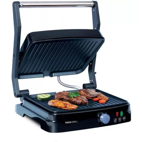 Grill Elétrico Mallory Asteria Preto Inox 220v