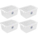 Ver imagem 1 de 4 Caixas Organizadoras Travas e Alças 4l Bel Ordene para Armário Closet Incolor