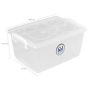 Ver imagem 6 de 4 Caixas Organizadoras Travas e Alças 4l Bel Ordene para Armário Closet Incolor