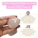 Ver imagem 4 de Pedra Natural Quartzo Rosa 4 a 6 Cm Rolado 500 Gramas