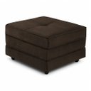 Ver imagem 2 de Puff Cama Dobravel 70cm Slim com Almofada Cor: Suede Marrom Café