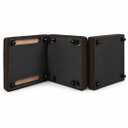 Ver imagem 3 de Puff Cama Dobravel 70cm Slim com Almofada Cor: Suede Marrom Café