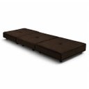 Ver imagem 4 de Puff Cama Dobravel 70cm Slim com Almofada Cor: Suede Marrom Café